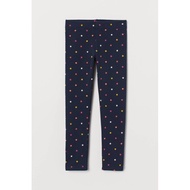 CLEARANCE R.P$17.90 🆕 H&M kids pants Organic cotton leggings - stars print dark blue (Eur104 US3 to 