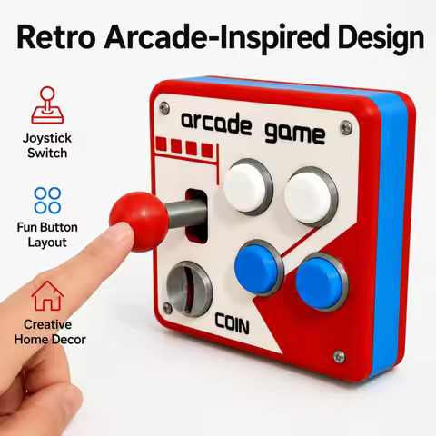 86 Type Retro Arcade Joystick Wall Switch Creative Single Control Light Switch Panel Decorative Room