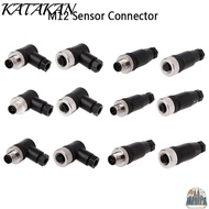 KATAKAN M12 Sensor Connector, Male Female Socket Connector M12 Aviation Plug, Sensor Plug PG7 M12 Se