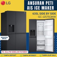LG Peti Ais 2 Pintu Door Side-by-side Auto Ice Maker Inverter Refrigerator Ansuran Bulanan 635L