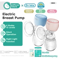 Dr.Isla Electric Breast Pump Handfree Breastfeeding Painless Massage With Night Light Breastpump Pam