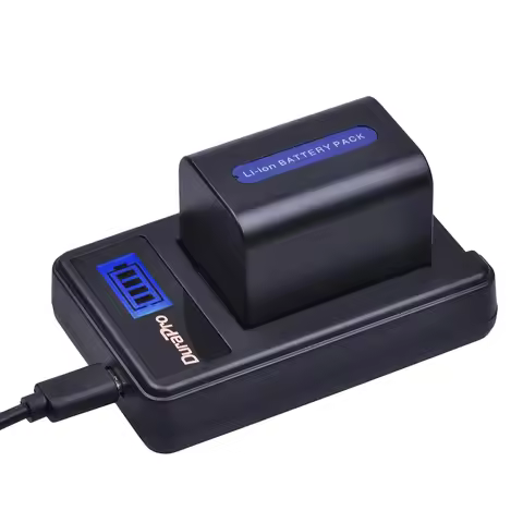 DuraPro 3000mAh NP-FH70 NP FH70 Camera Battery +LCD USB Charger For Sony DCR-SX60 HDR-UX7E UX7 UX5E 