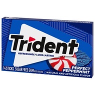 TRIDENT | Perfect Peppermint gums permen karet import | Sugar Free
