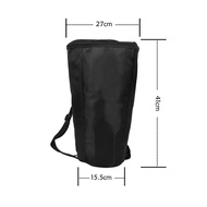 8 Inch African Djembe Drum Bag Carry Gig Waterproof Oxford Cloth Handbag Backpack (Black)