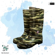 High Cut Waterproof Rainboot Army Green 3-5000L