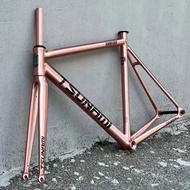 TSUNAMI SNM-100 Rose Gold Fixie Frameset | Fixed Gear SNM100 Track Bicycle Frame