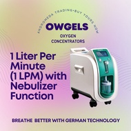 Owgels 1 Liter Per Minute (1 LPM) Oxygen Concentrator with Nebulizer Function