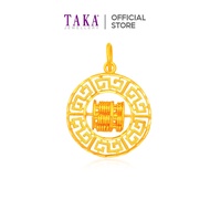 TAKA Jewellery 916 Gold Pendant Abacus