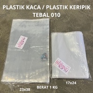 (1 KG) PP BENING 010 MIKRON Sanjai Plastic/ 010 micron thick PP glass plastic/ 17x24 glass plastic/ 