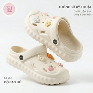 Women's Sandals with Random Sticker Made of EVA Rubber, Soft, Lightweight, Easy to Walk in, 3.5cm Hi