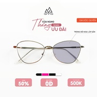 Fashionable eyeglass frames with lenses that change color when exposed to 0 degree sunlight ANNA cat