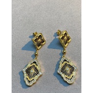 New Style Black Onyx Opera House Earrings 4VAC c4d