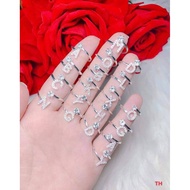 High quality Italian silver ring with letter NB0003, very SOCK price