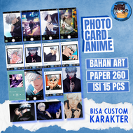 photocard animejujutsu kaisen gojou / bisa custom