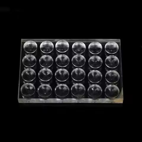 Plexiglass Hemagglutination Plate 12/20/24/48 Well Acrylic PMMA Plate for Blood Clotting 1EA