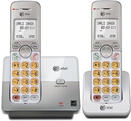 AT&amp;T EL51203-2 Handset DECT 6.0 Cordless Home Phone Full-Duplex Handset Speakerphone, Backlit Display, Lighted Keypad, Caller ID/Call Waiting, Phonebook, Eco Mode, Voicemail Key, Quiet Mode,Intercom