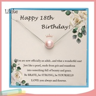 LK Stylish Pearl Choker Pink Faux Pearl Necklace for Girls – Birthday Gift for Teens Perfect for 7th