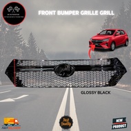 PERODUA AXIA 2024 ABS SPORT FRONT BUMPER GRILLE GRILL GLOSSY BLACK