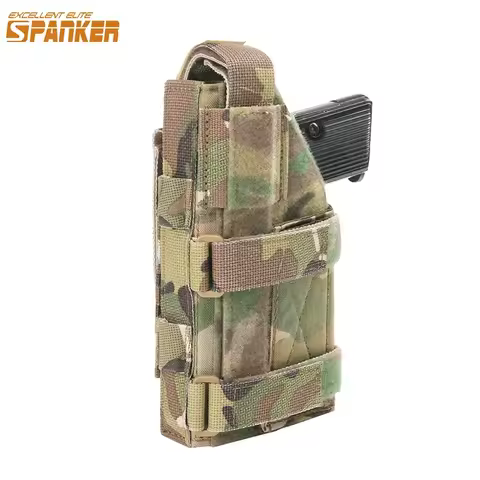 Tactical Left Hand Gun Holster Glock 17/18/19 Gun Case Adjustable Pistol Holster Mag Pouch Outdoor H