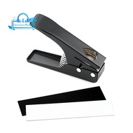 Guitar Pick Punch Pick Maker Guitar Pick Cutter with 2 Pick Strips Sheet for Guitar Pick Making Tool