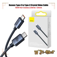 Baseus 100W Type-C to Type-C Data Cable (1.2/2Meter) Crystal Shine Series