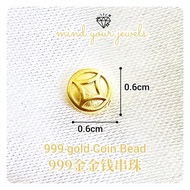 CINTA ✨️ 999 gold Coin Bead 999金金钱串珠