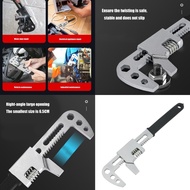 OXXGGKAO 10 12 15 F-type Wrench Right Angle Wide Jaw Opening Adjustable Spanner Wrench