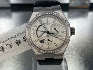 Vacheron Constantin 47751/000G 縱橫四海系列·白金·42 mm·自動 雙時區·原裝石圈·Watch only
