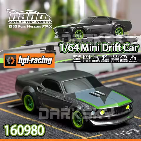 HPI RACING 1/64 Nano 160980 Flat Running Racing Drift Car MINI RC Remote Control On-road Car Desktop