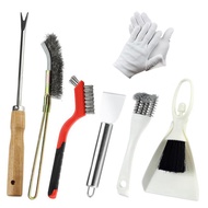 For Bird Cage Cleaning Brush Set(7 Pieces) Stainless Steel for Bird Droppings Scrapers for Bird Cage