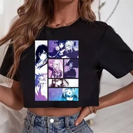 Oshi No Ko Vintage Anime Cropped Top - Gothic Baddie Style
