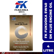 【100% ORIGINAL】FK FUKUOKA Pro V5000S 5W40 Fully Synthetic SN Plus 4L Engine Oil For Proton/ Perodua/
