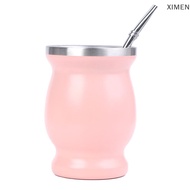 XIMEN Yerba Mate CUP 304สแตนเลส8ออนซ์อาร์เจนตินา Yerba Mate gourd กับ bombillas