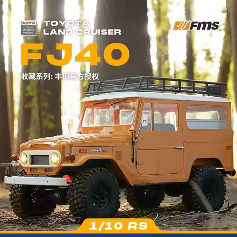 FMS 1/10 Scale Toyota FJ40 Off-Road RC Car Four-Wheel Drive Remote Control Electric Model with Hard 