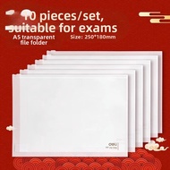 deli | Exam Use Waterproof Zipper File Bag A5