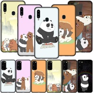 Casing Samsung Galaxy Note 20 Ultra 10 Plus Lite 9 8 A9 2018 + Soft Cover Phone Case Cartoon We Bare Bears