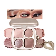 Pink Brown Cool-Toned Matte Nude Eyeshadow Palettes Eye Makeup With Mirror – High Pigment Everyday S
