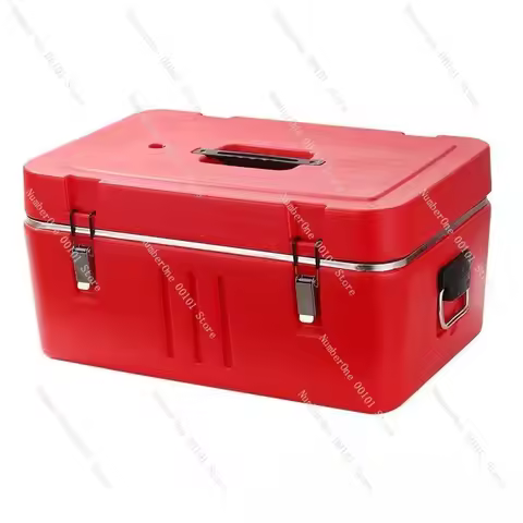 60L Stainless Steel Insulated Food Transport Box Commercial Cooler Warmer Container Portable Compart