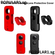 POPULAR Camera Lens Protector, Anti-Scratch Shockproof Lens Protective , Action Camera Camera Accessories Silicone Lens Cover for Insta360 one X