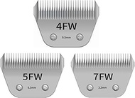 TRAH 4FW/5FW/7FW Detachable Pet Grooming Blades Dog Grooming Wide Blade Compatible with A*ndis,Most 