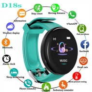 D18S Smart Watch Colorful Touch Screen 3D Sport Watch Pedometer Smart Watch Fitness Heart Rate Monit