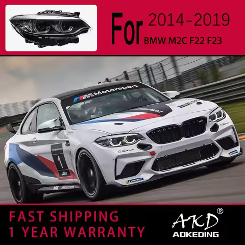 Car Lights for BMW F22 M2C LED Headlight 2014-2019 M2 F23 F87 Head Lamp Drl Projector Lens Automotiv