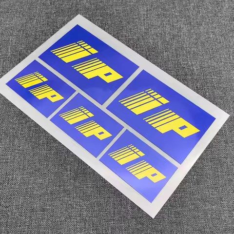 5Pcs Waterproof Refective I P Motorcycle Decals Laminated Bike Stickers Fork Decal Set Motorcycle Ac