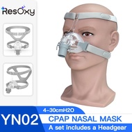 YUWELL Nasal Mask CPAP Mask With Headgear Silicon Gel Cushions for Auto CPAP Machine Sleep Apnea Nas