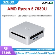 GenMachine S75 Ren7000 AMD Ryzen5 7530U Win10/11 WiFi6 BT5.0 Gaming Mini PC