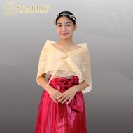 Alampay top shawl filipiniana “Rose” design woman attire traditional wear modern filipiniana tops