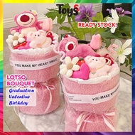 Toyss Bunga Lotso Flower Plushie Lotso Plush Bouquet Lotso Bouquet Lotso Birthday Gift Lotso Bouquet