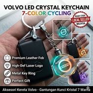 Volvo LED Crystal Keychain Light Up Keyring Volvo XC60 XC90 S60 V60 Accessories Kereta Volvo Bergaya