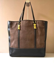 絕版中古包 Loewe蛇骨古董托特包 側背包 單肩包 皮革包 復古包