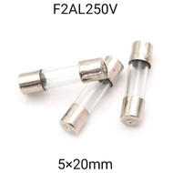 10 PCS FUSES 2A 250V FUSE 5×20MM F2AL250V GLASS TUBE